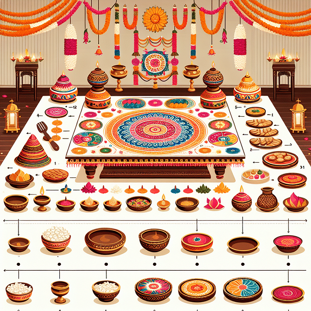 festive Indian celebration table decor