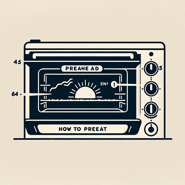 oven being preheated