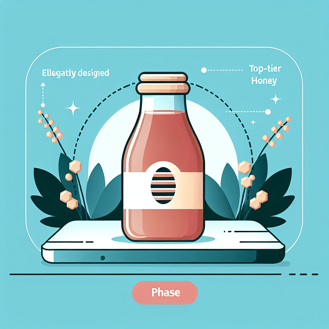 bottle of high-quality honey