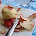 peeled sliced apples