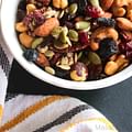chopped nuts and dried fruits