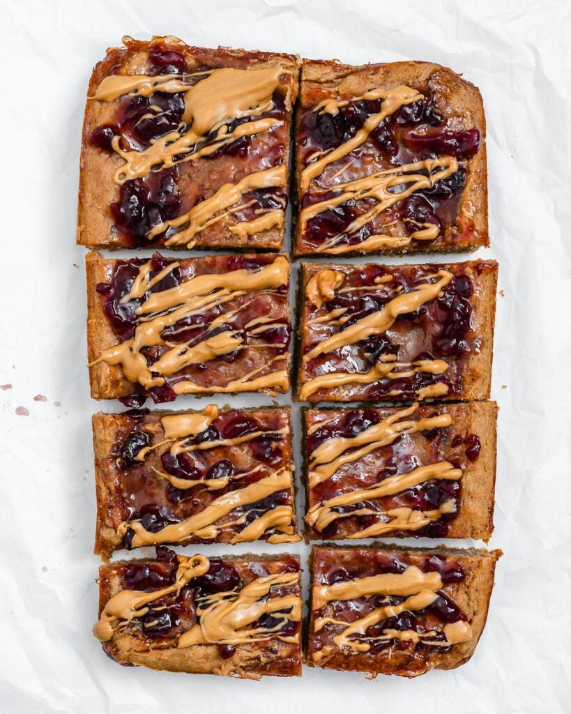 Peanut Butter Swirl Blondies