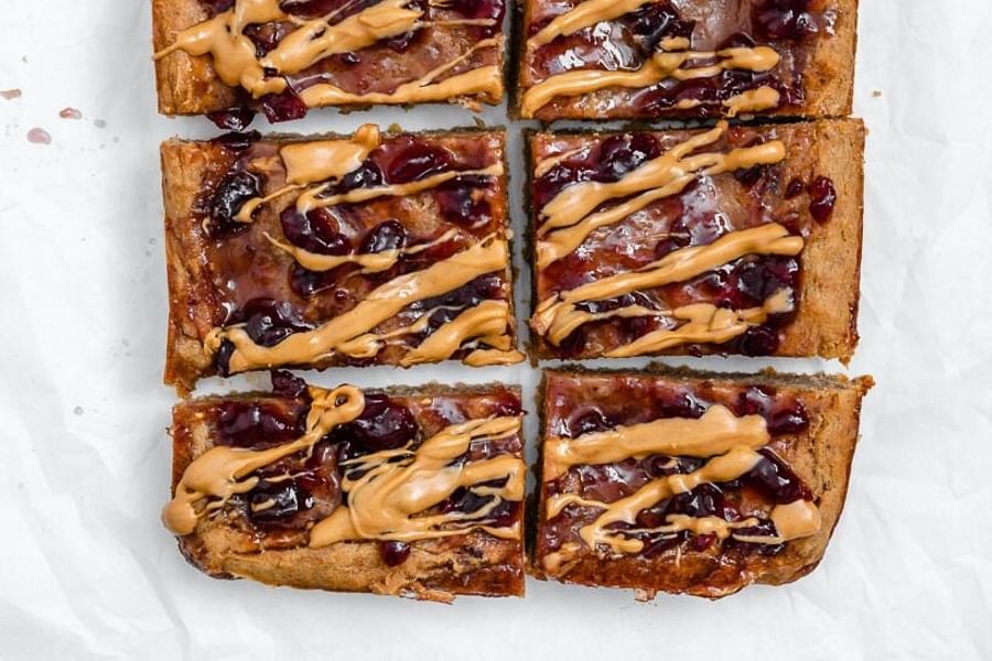Peanut Butter Swirl Blondies