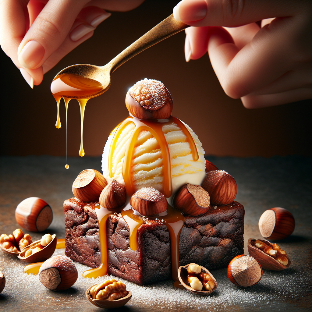 roasted nuts dessert topping