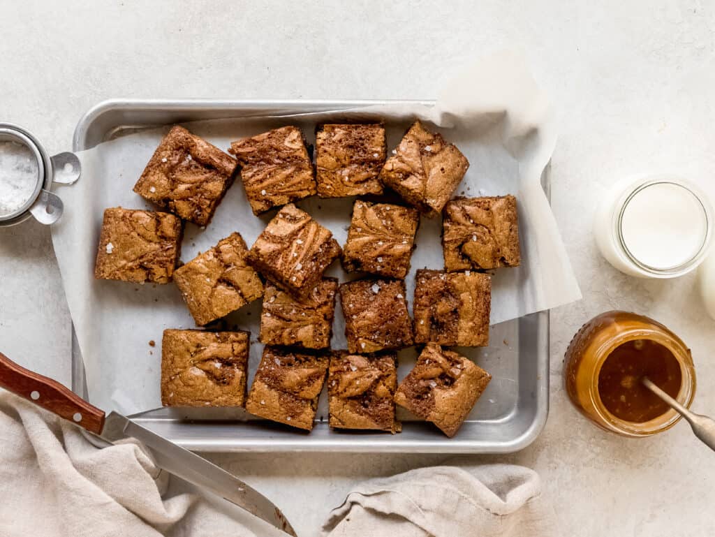 Salted Caramel Blondies