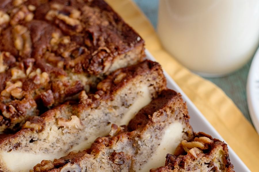 Banana Bread with Cream Cheese