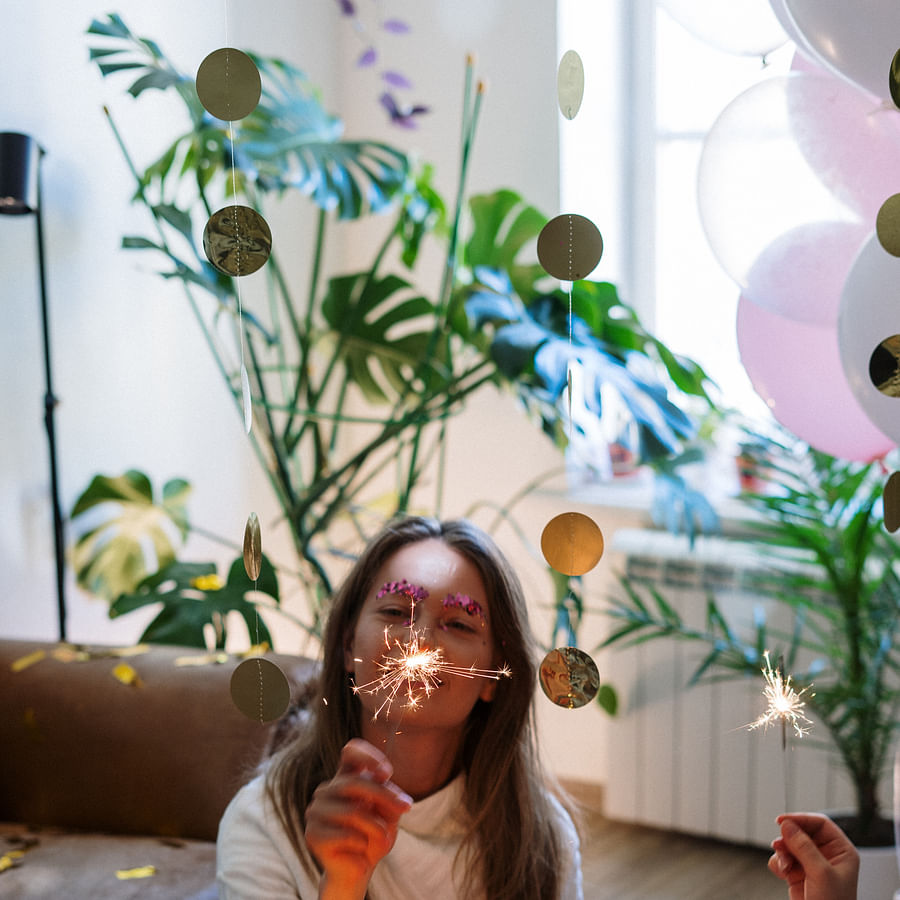 Colorful assortment of dessert dips at a party
