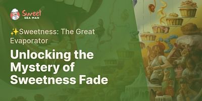 Unlocking the Mystery of Sweetness Fade - ✨Sweetness: The Great Evaporator