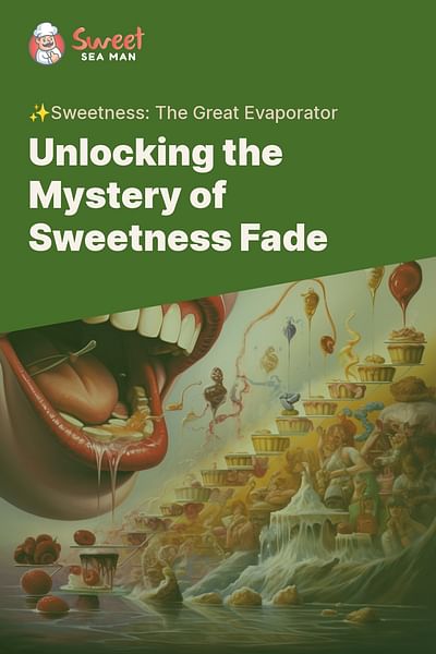 Unlocking the Mystery of Sweetness Fade - ✨Sweetness: The Great Evaporator