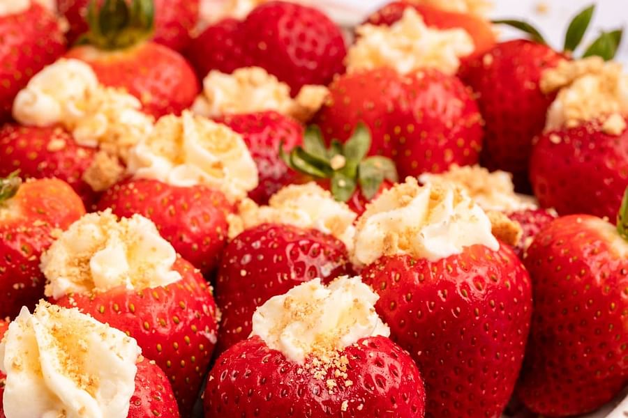 cream cheese stuffed strawberries