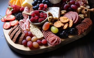 What types of cured meats are suitable for a dessert charcuterie board?